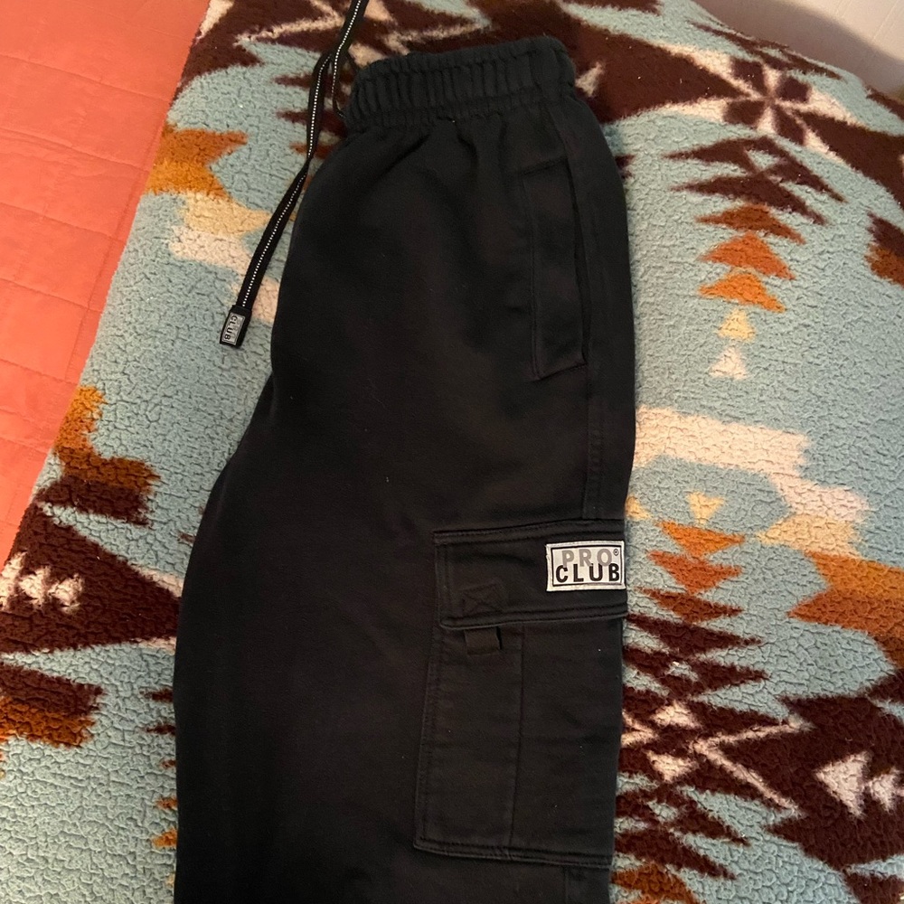 Pro Club Black Cargo Pants